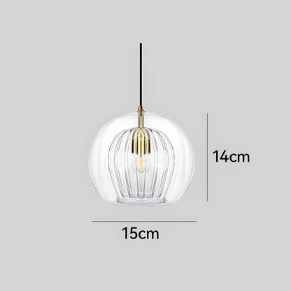 Spherical Glass Pendant Light