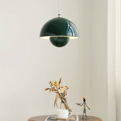 Sleek Metal Hanging Light