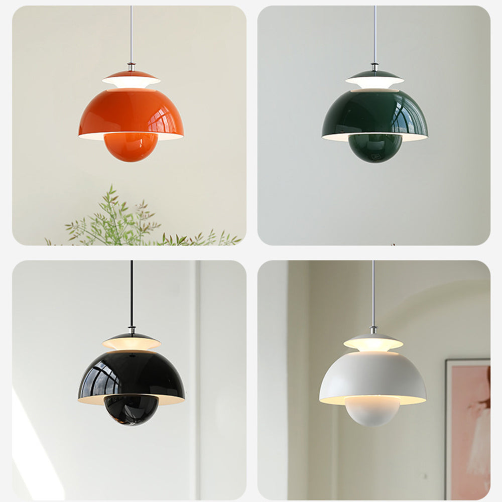 Sleek Metal Hanging Light