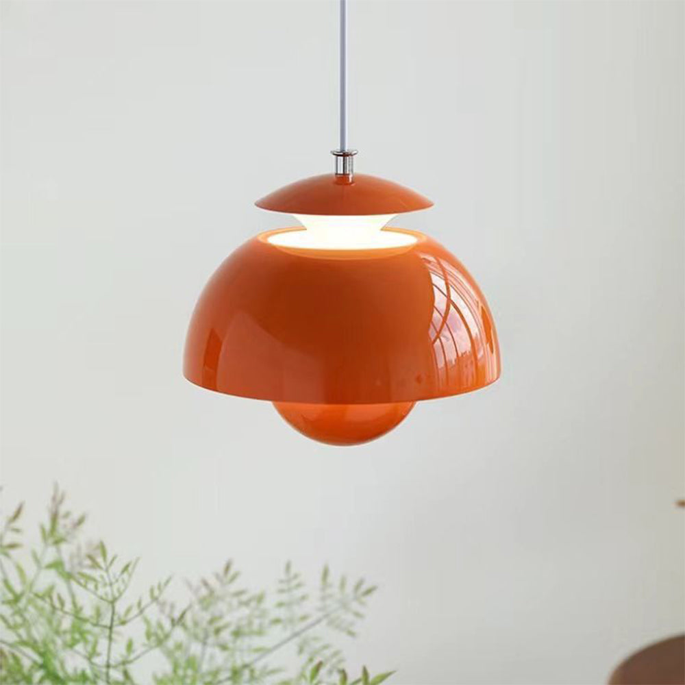 Sleek Metal Hanging Light