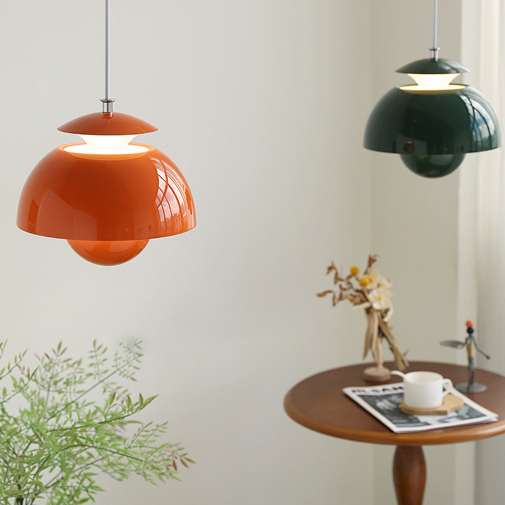 Sleek Metal Hanging Light