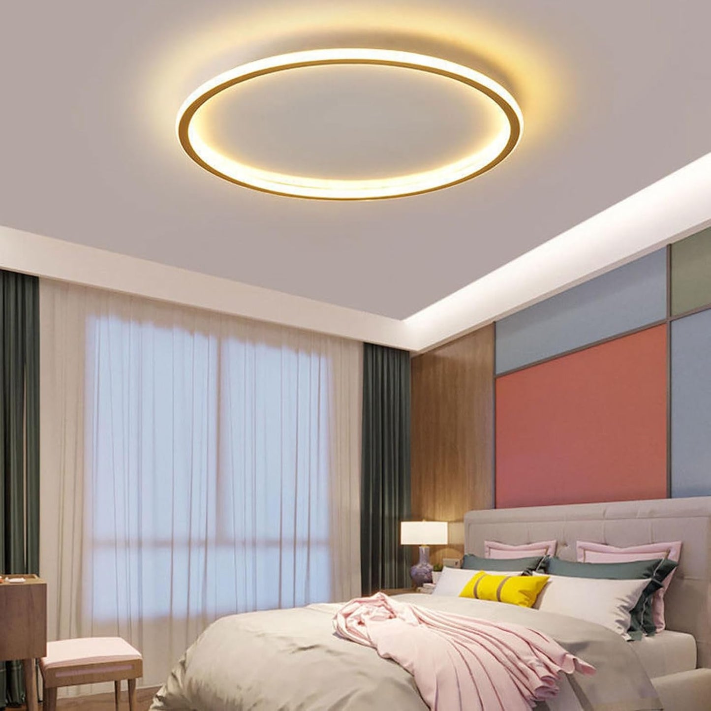 Contemporary Disc Ceiling Lamp