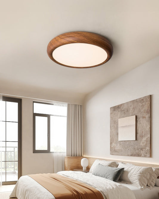 High-quality Ceiling Light Walnut Wood Design