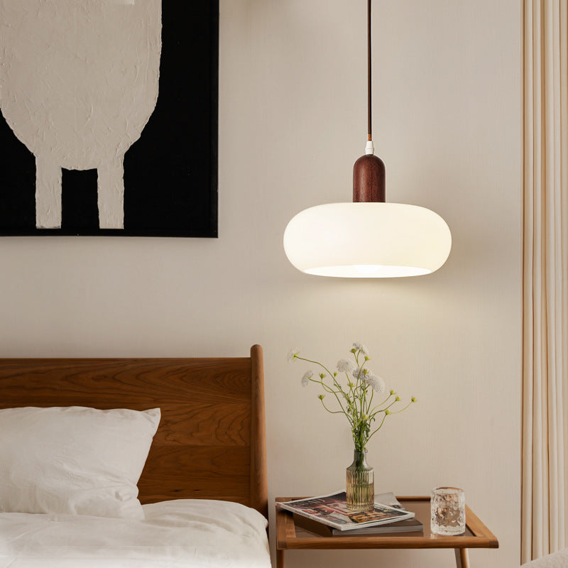 Scandinavian pendant lamp in cream