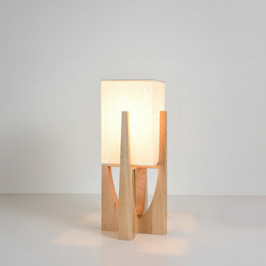 Minimalist wooden floor lamp