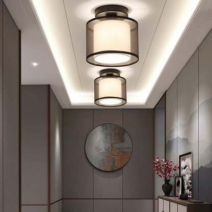 Vintage Fabric Ceiling Lamp