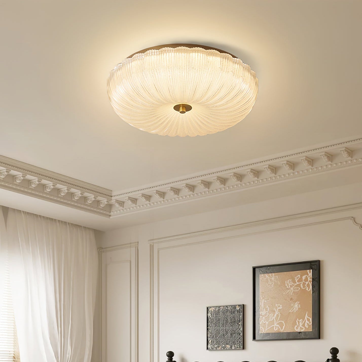 Modern Ripple Glass Ceiling Light