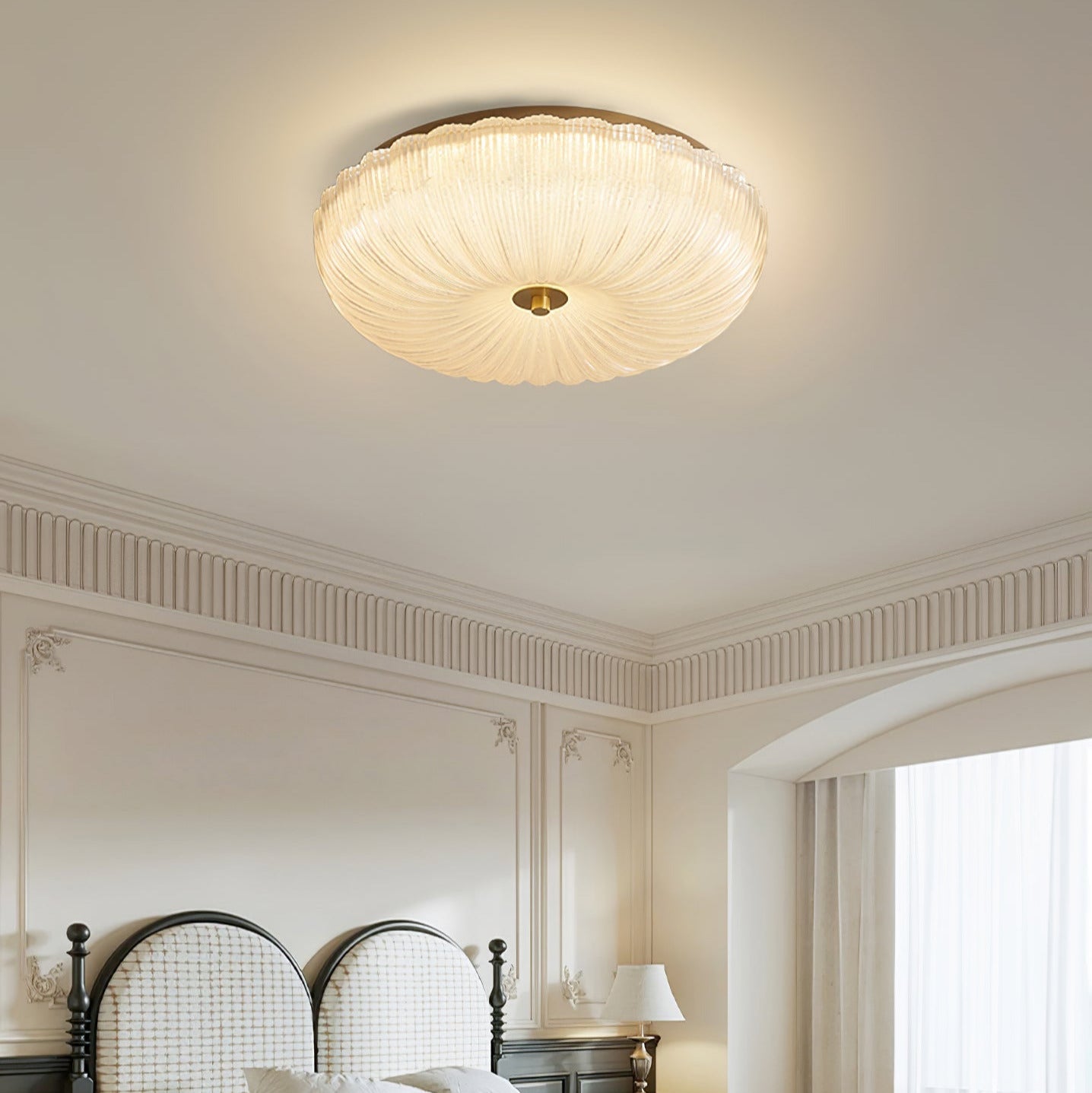 Modern Ripple Glass Ceiling Light