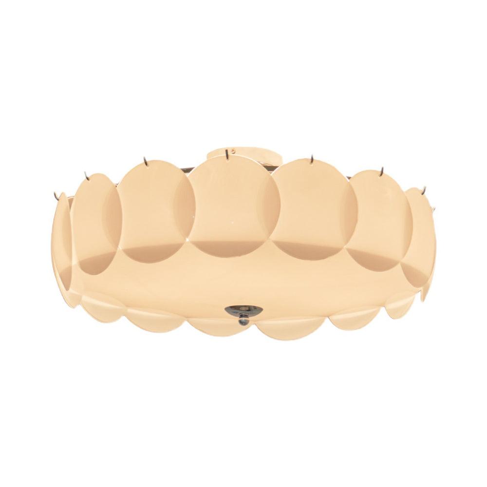 Petal Glass Semi-Flush Ceiling Light