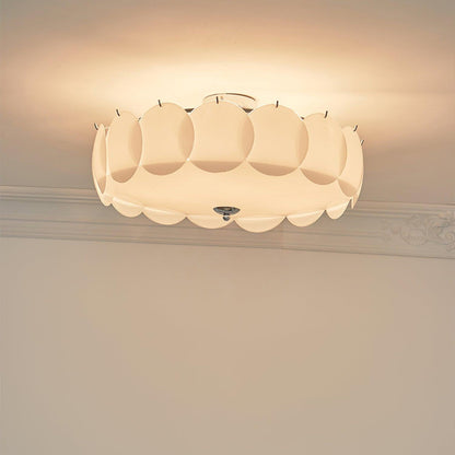Petal Glass Semi-Flush Ceiling Light