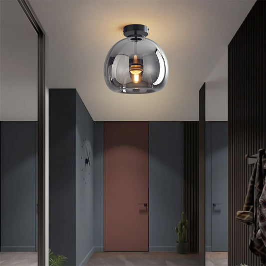 Retro Glass Shade Ceiling Light