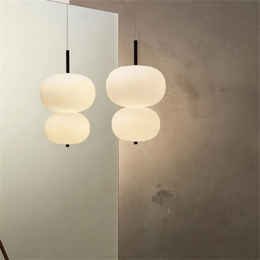 Designer glass pendant lamp