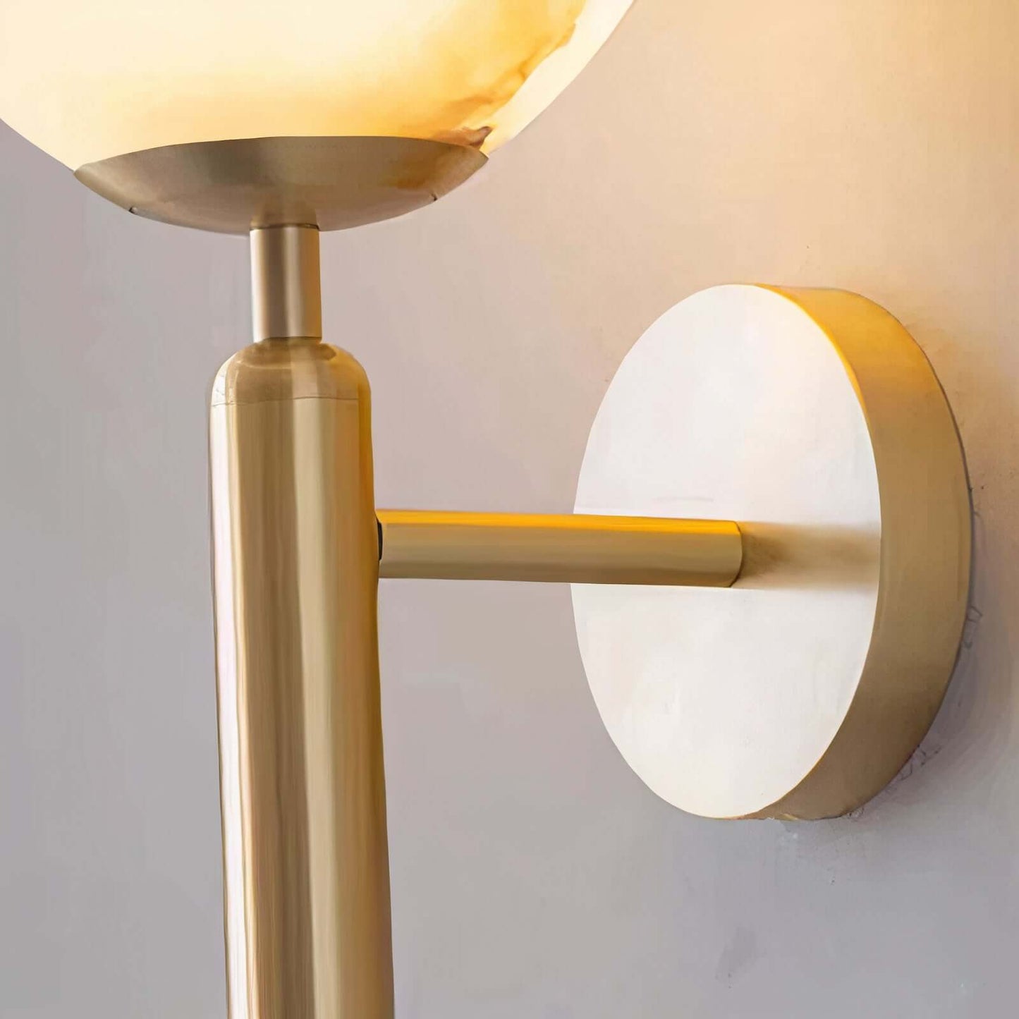 Neutral Shade Wall Fixture