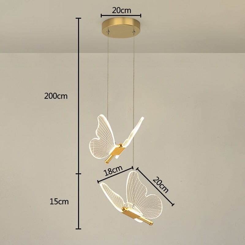 Modern Acrylic Butterfly Sconce