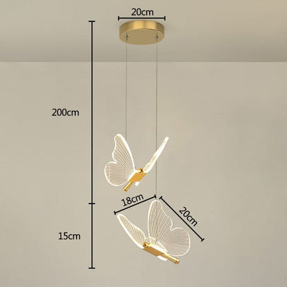 Modern Acrylic Butterfly Sconce