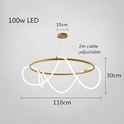 Shiny Gold Ceiling Chandelier
