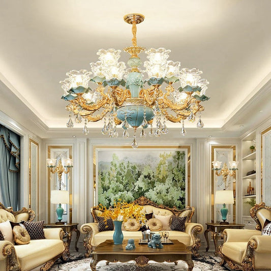 Glamorous Crystal Ceiling Chandelier