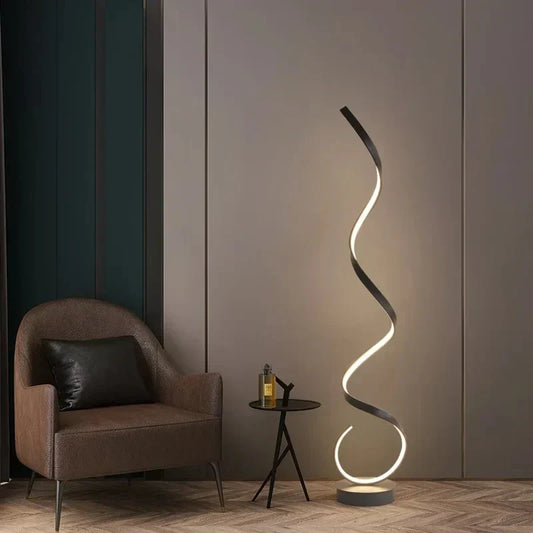 Spiral Design LED Floor Lamp