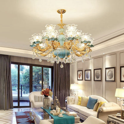Glamorous Crystal Ceiling Chandelier