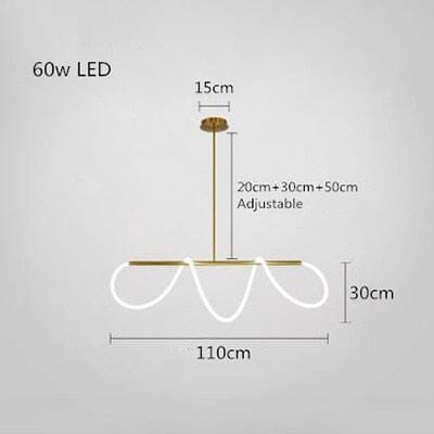 Shiny Gold Ceiling Chandelier