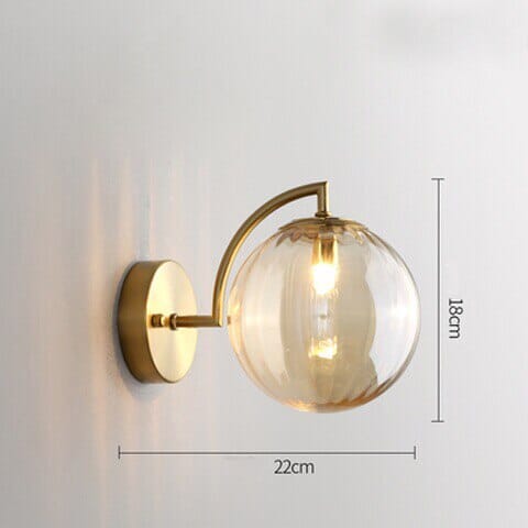 Frosted Globe Wall Sconce