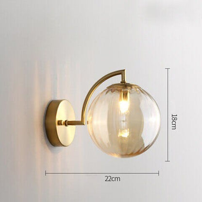 Frosted Globe Wall Sconce
