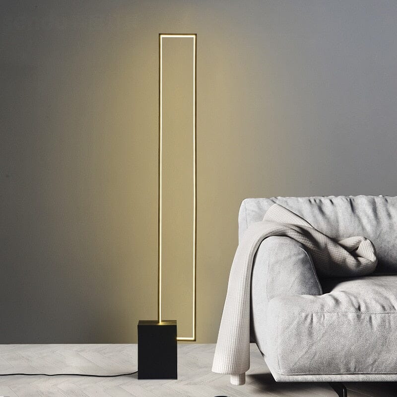 Elegant Arched Linen Floor Lamp