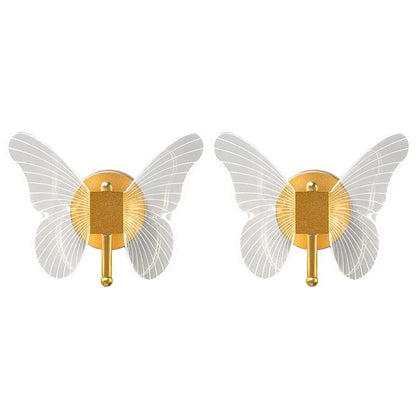 Modern Acrylic Butterfly Sconce