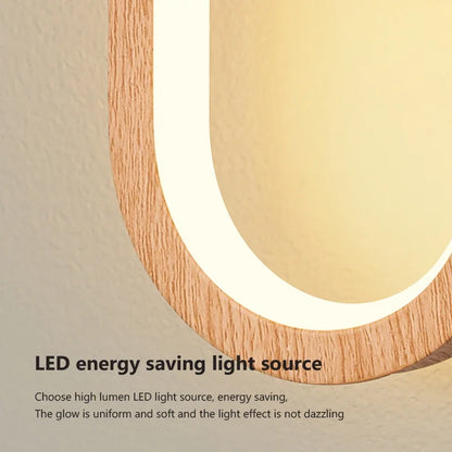 Wooden Glow Wall Light