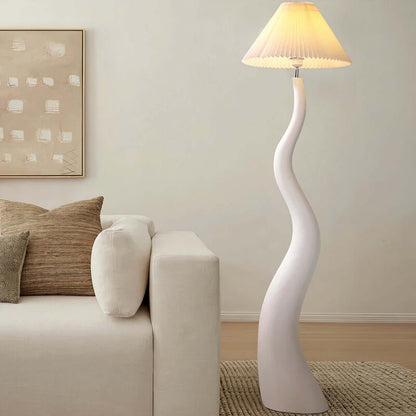 Natural Linen Floor Lamp