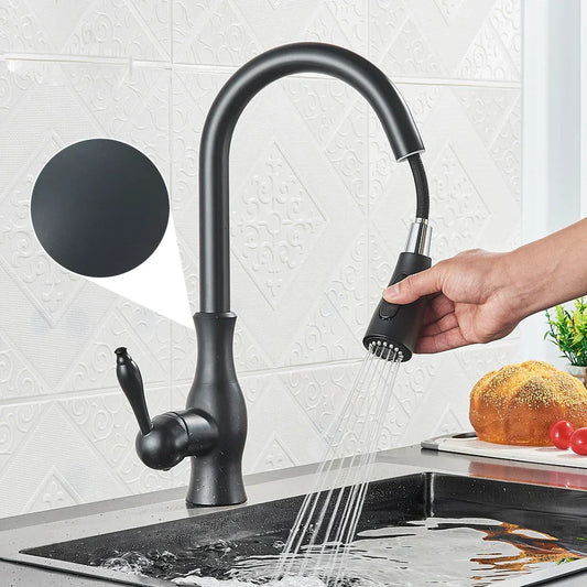 Luxurious Kitchen Faucet with Pull-Out Spray Head
