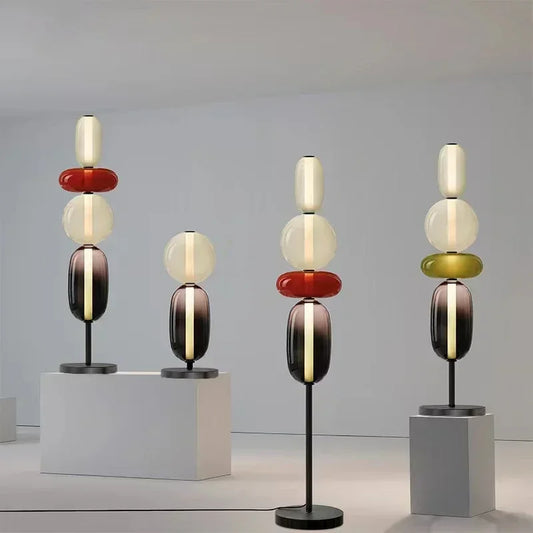 Designer Floor Lamp with Color Details