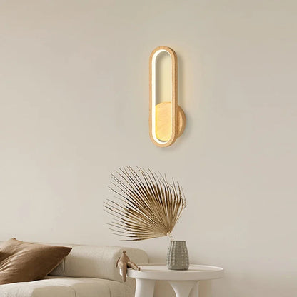 Wooden Glow Wall Light