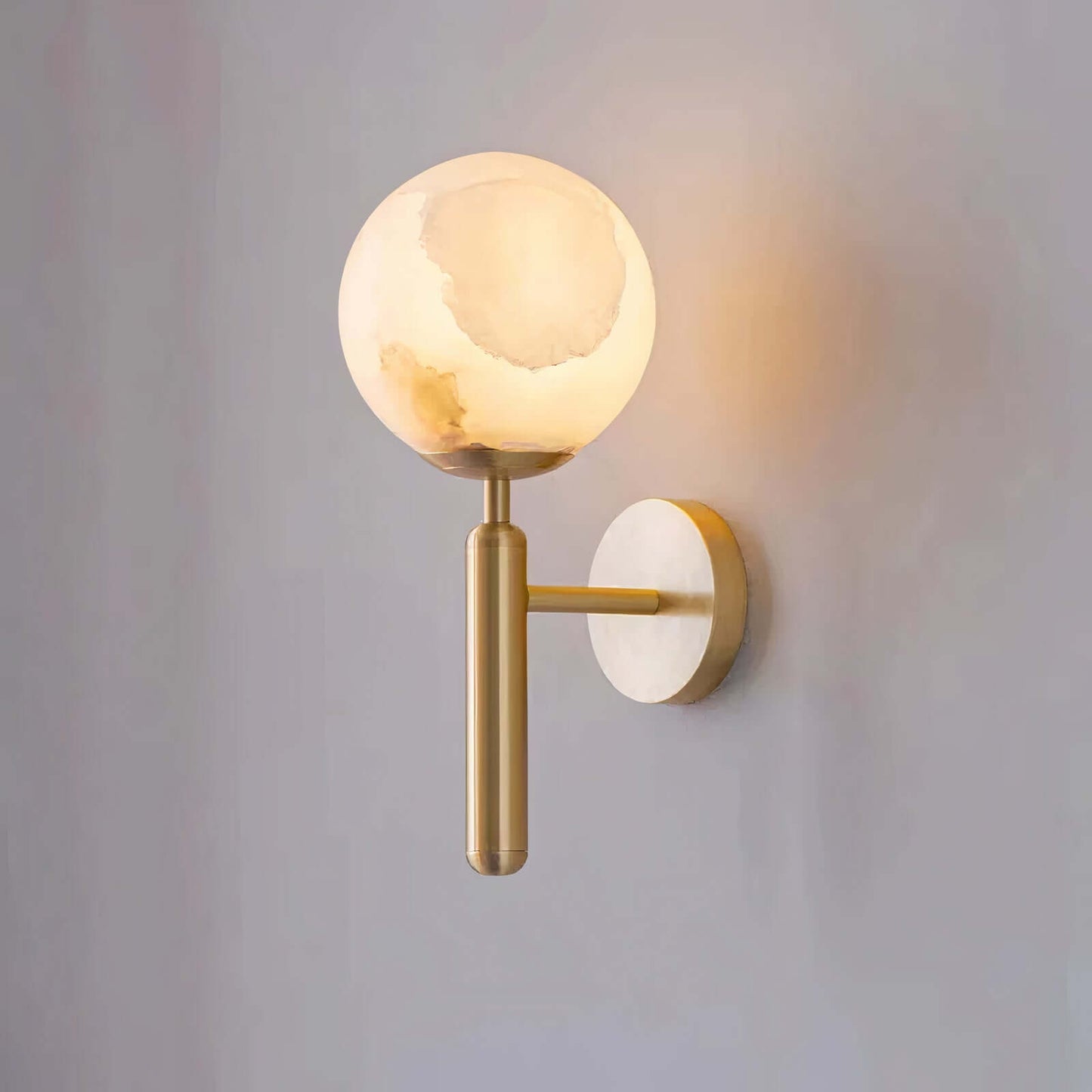 Neutral Shade Wall Fixture