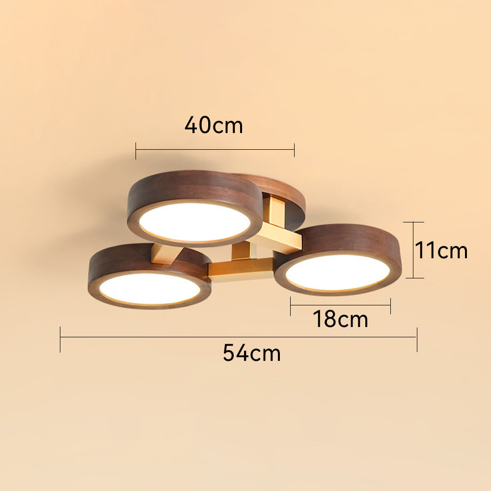 Wood Frame LED Ceiling Light