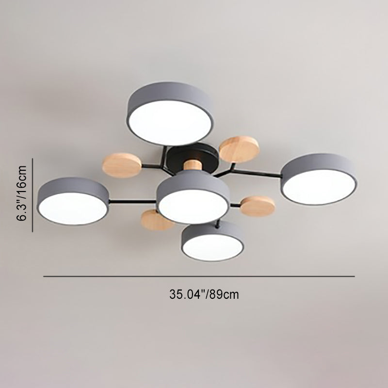 Round Nordic Ceiling Lamp