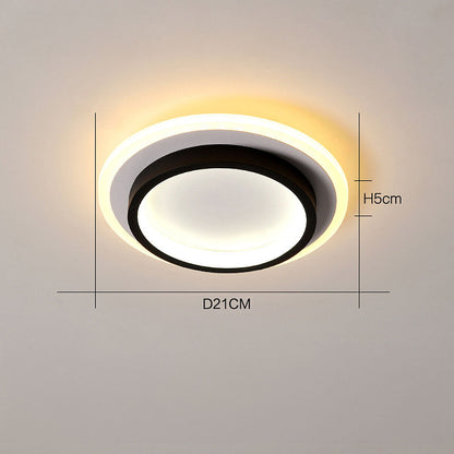 Round Metal & Acrylic Ceiling Light