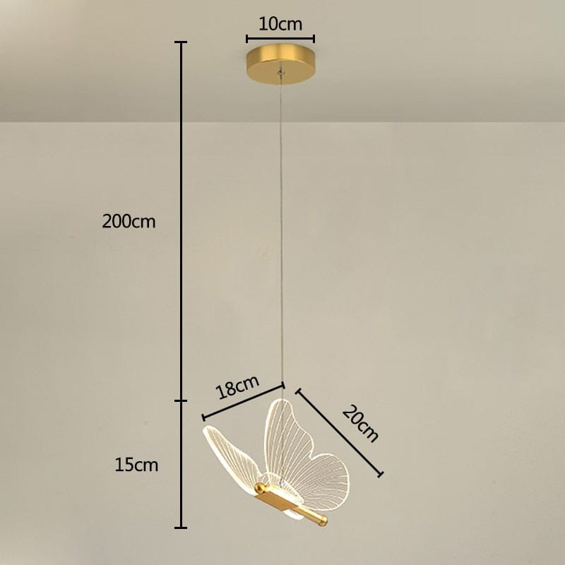 Modern Acrylic Butterfly Sconce