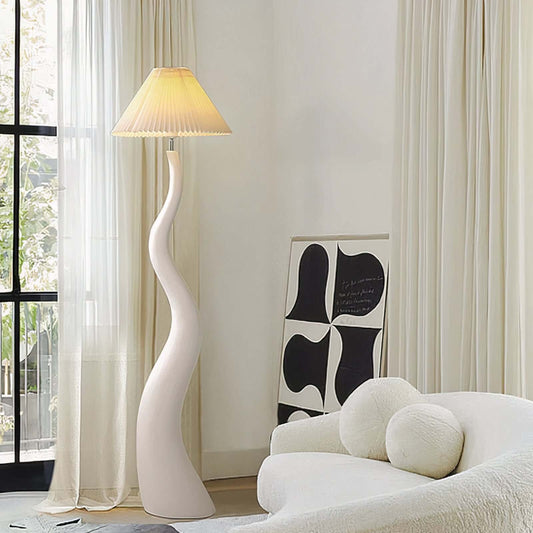 Natural Linen Floor Lamp