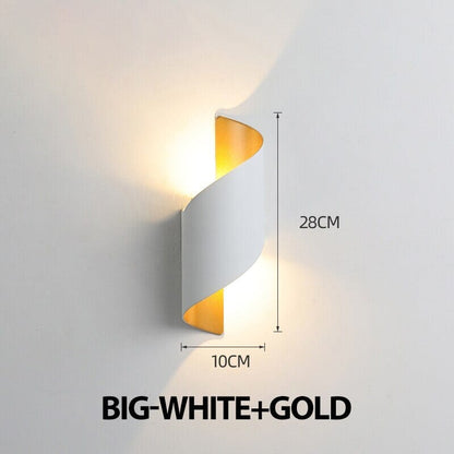 Spiral Design LED Wall Sconce