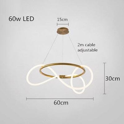 Shiny Gold Ceiling Chandelier
