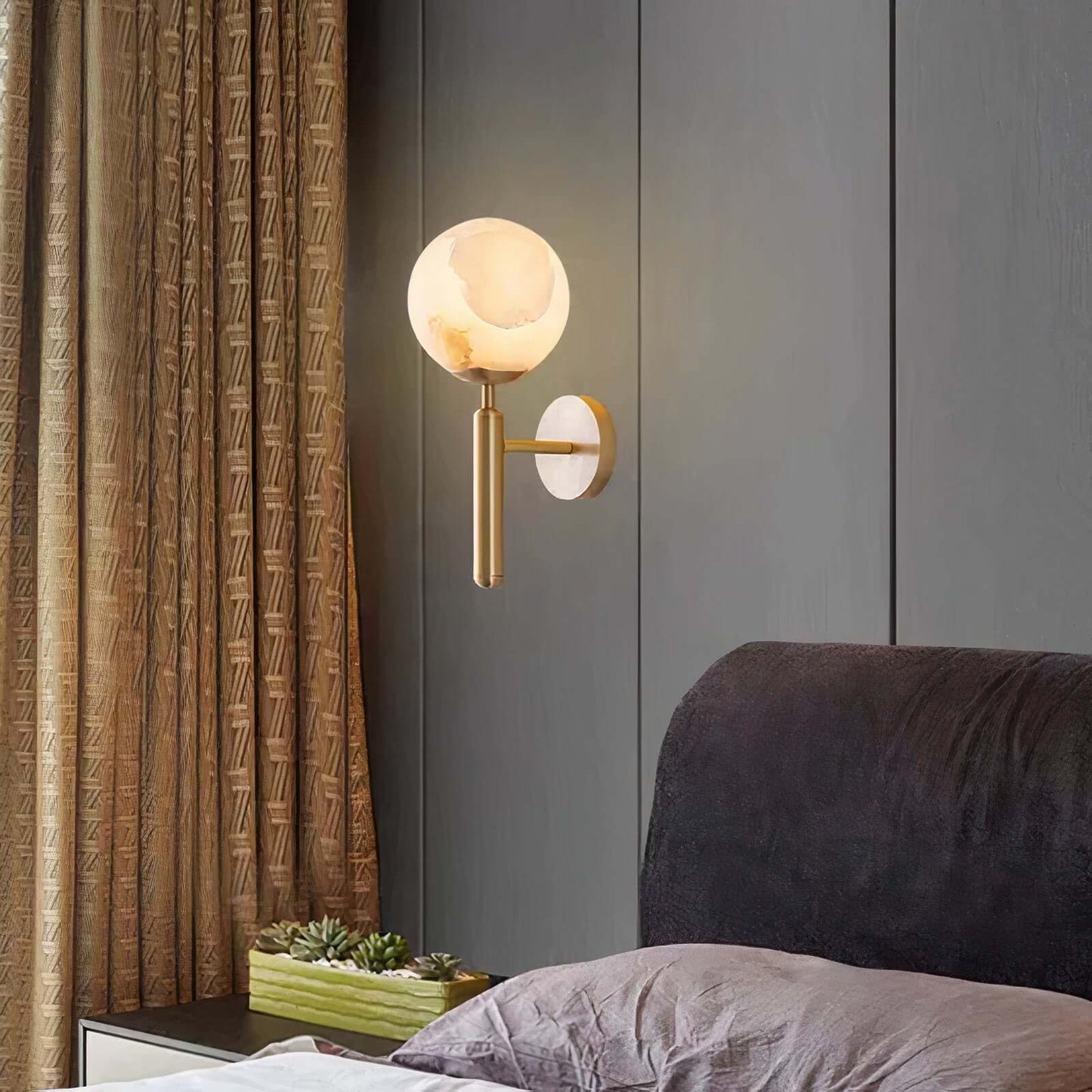 Neutral Shade Wall Fixture