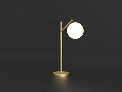 Gold Glass Globe Table Lamp