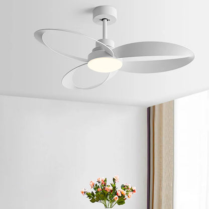 Modern LED Ceiling Fan with Wooden Blades