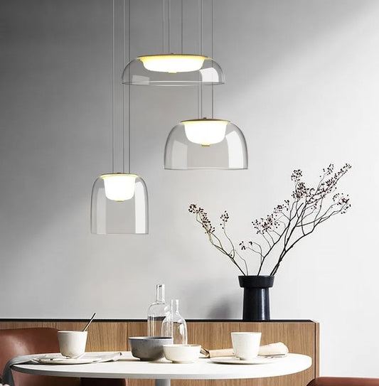Transparent Glass Hanging Lamp