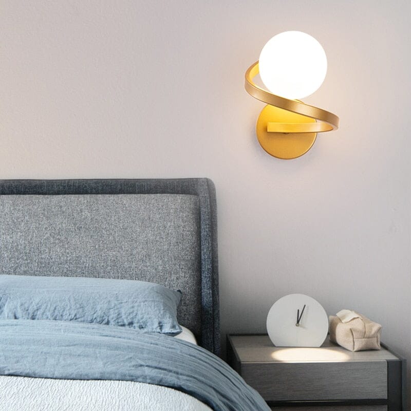 Black & Copper LED Wall Light