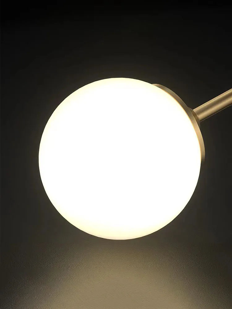 Gold Glass Globe Table Lamp