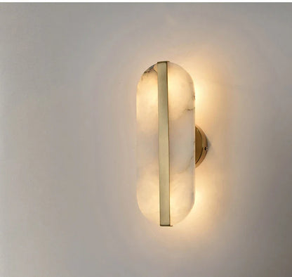 Sculpted Stone Glow Wall Light