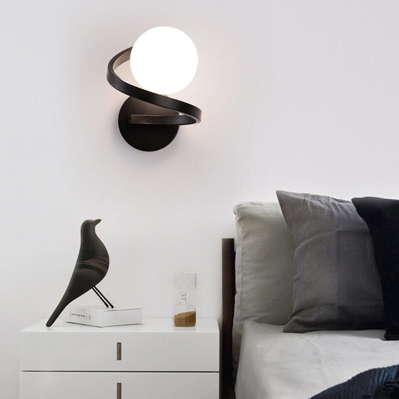 Black & Copper LED Wall Light