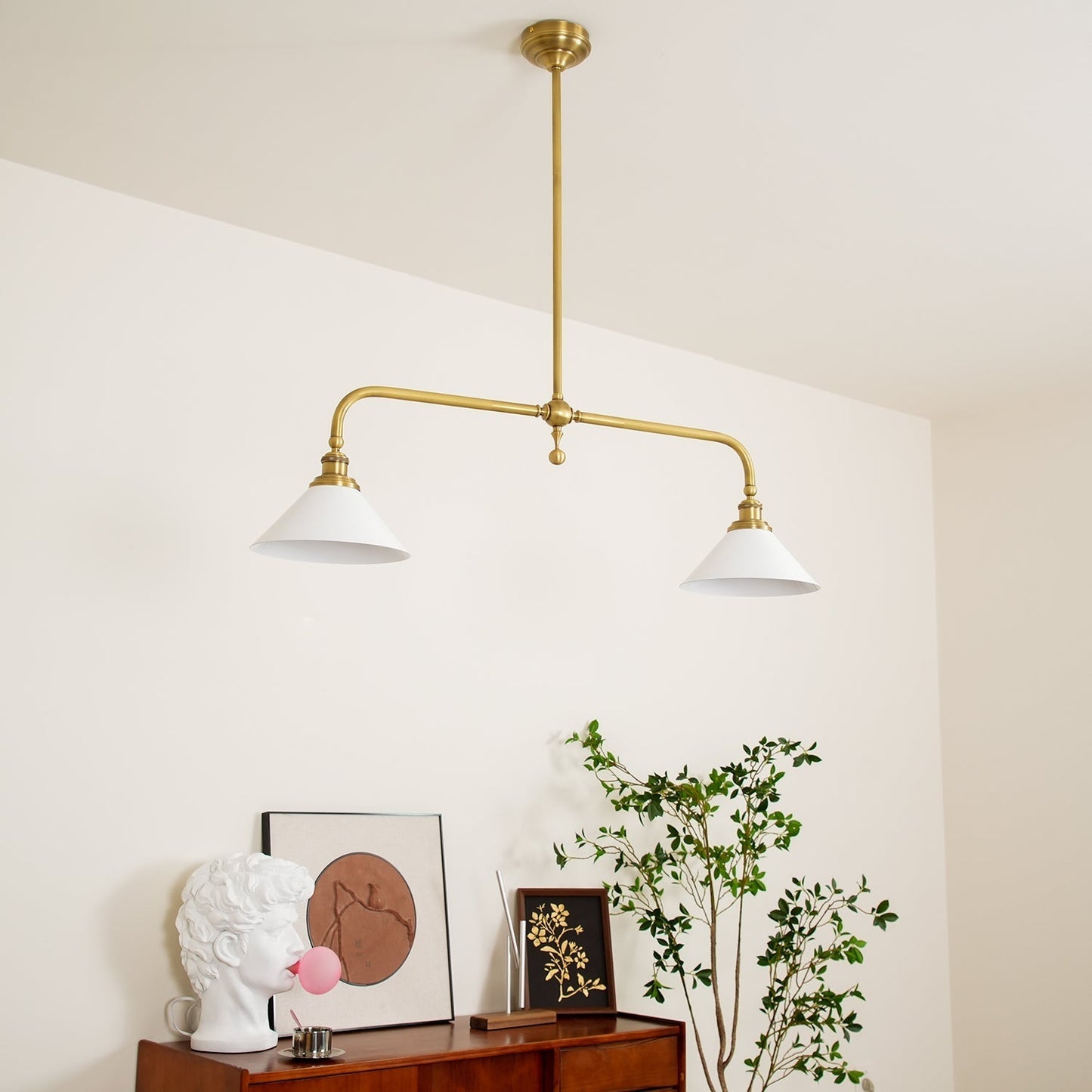 Vintage Double Pendant Light